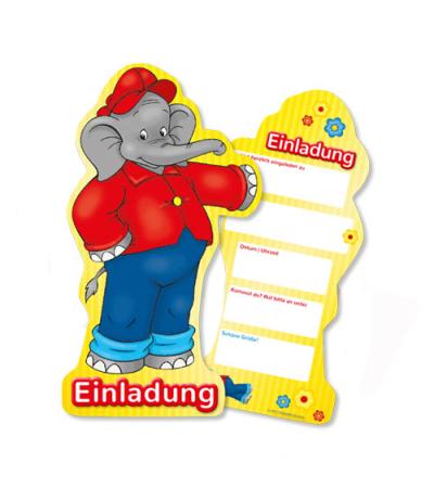 Einladungskarten - Benjamin Blümchen